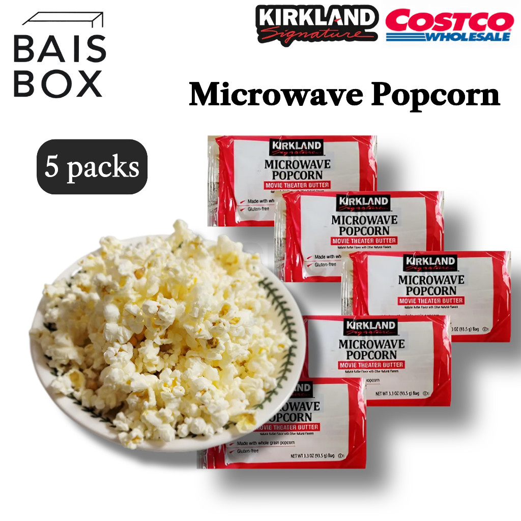 [Kirkland] Microwave Popcorn 93.5g | Costco Butter Popcorn | Keto ...