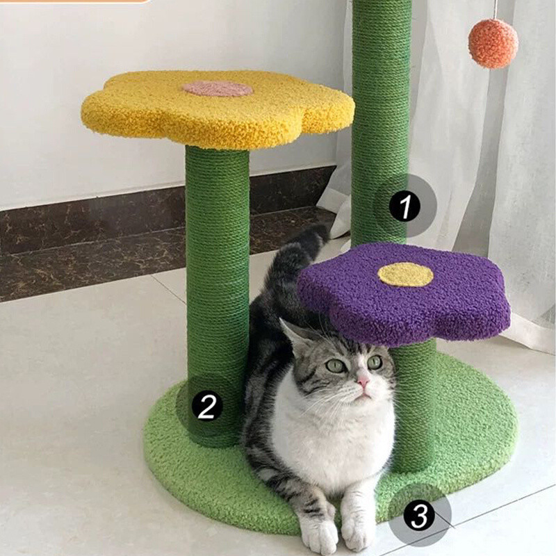 Genuine Influencer Cat Supplies Luxury Three-Layer Cat Jumping Platform ...