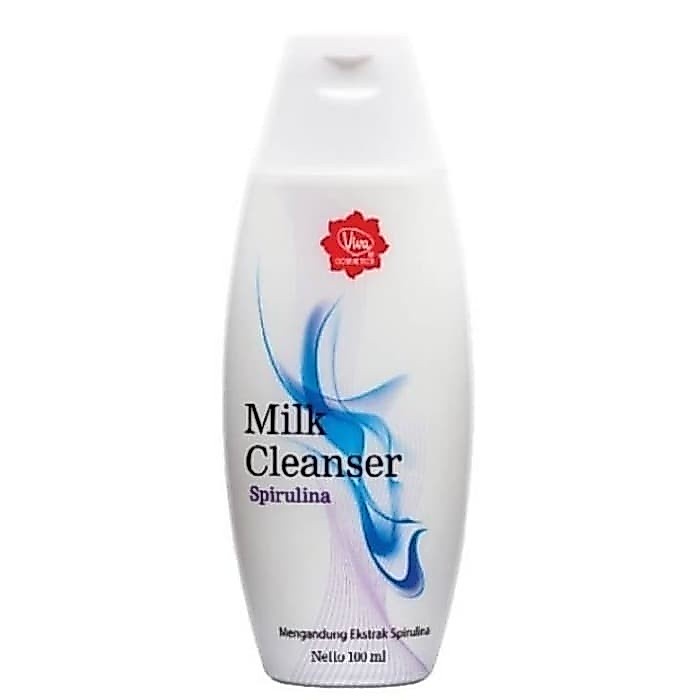 Viva Milk Cleanser Spirulina 100 ml / Merah Jingga Official - Gambar 3