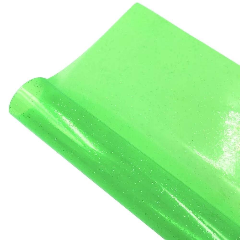XIANSSG Transparent Vinyl Fabric, Waterproof Glitter PVC Jelly Vinyl ...