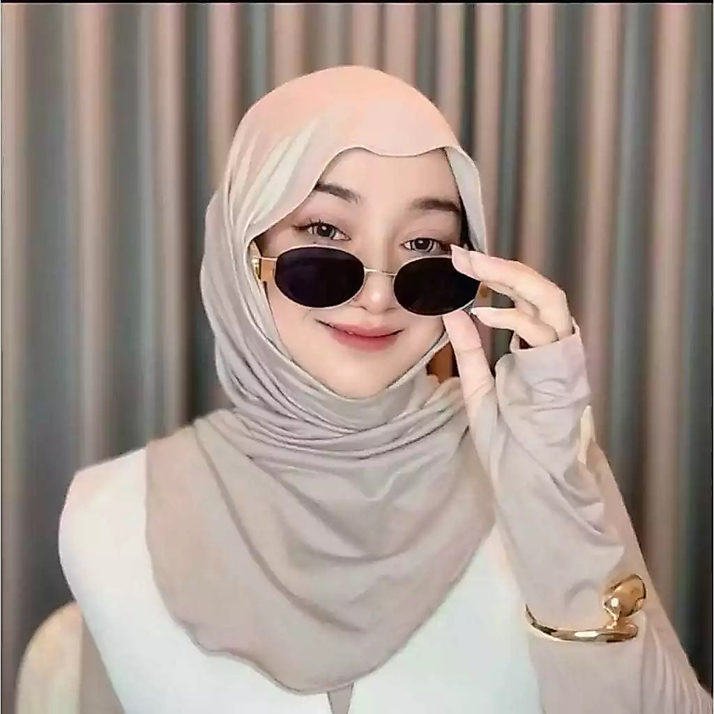 JISOO INNER - HIJAB INSTAN JISOO PLUS INNER SIZE L/ HIJAB PASHMINA INNER JISO MELEYOT BERGO - Gambar 3