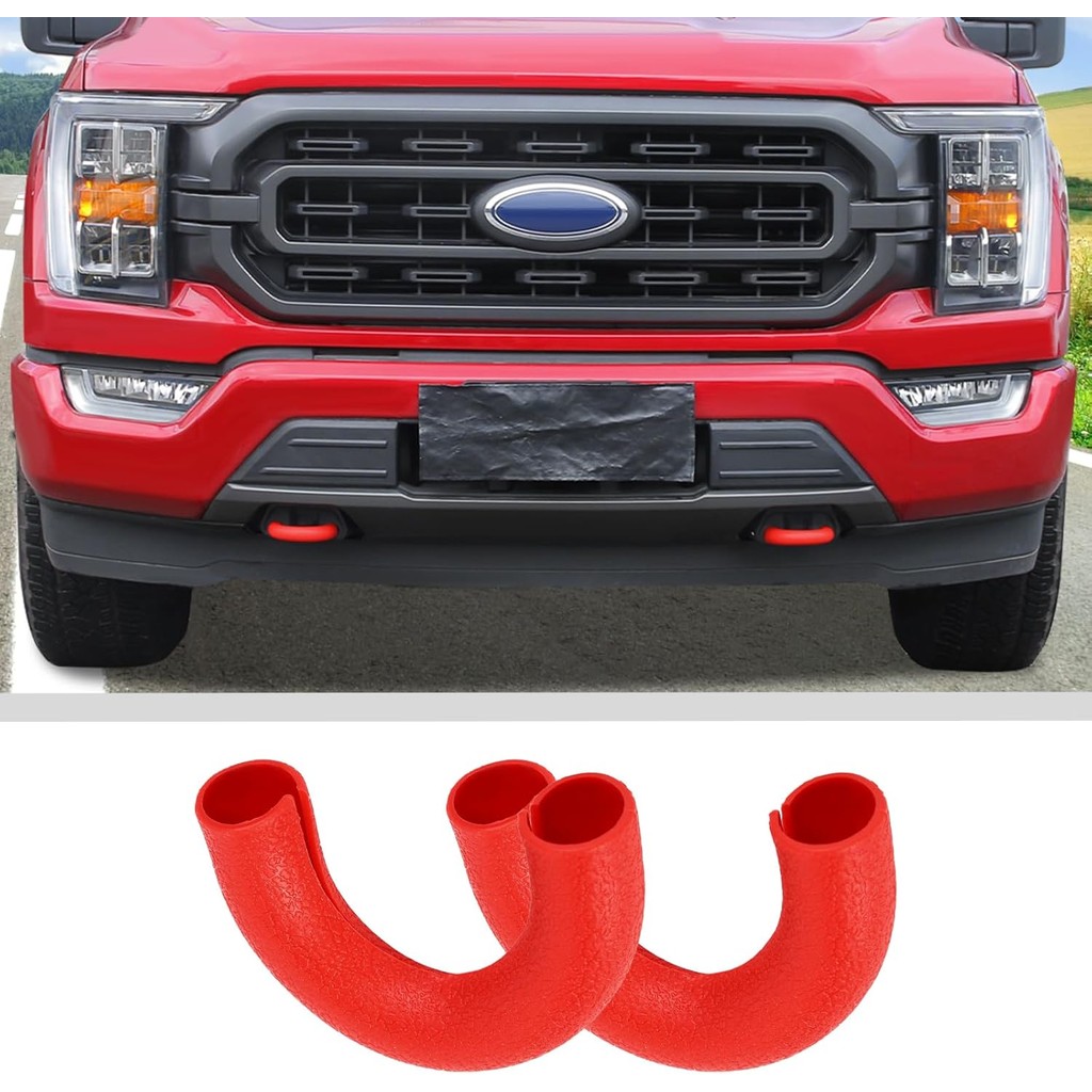 JWWY Front Bumper Tow Hook Covers Tow Trailer Hitch Receiver Cover ...