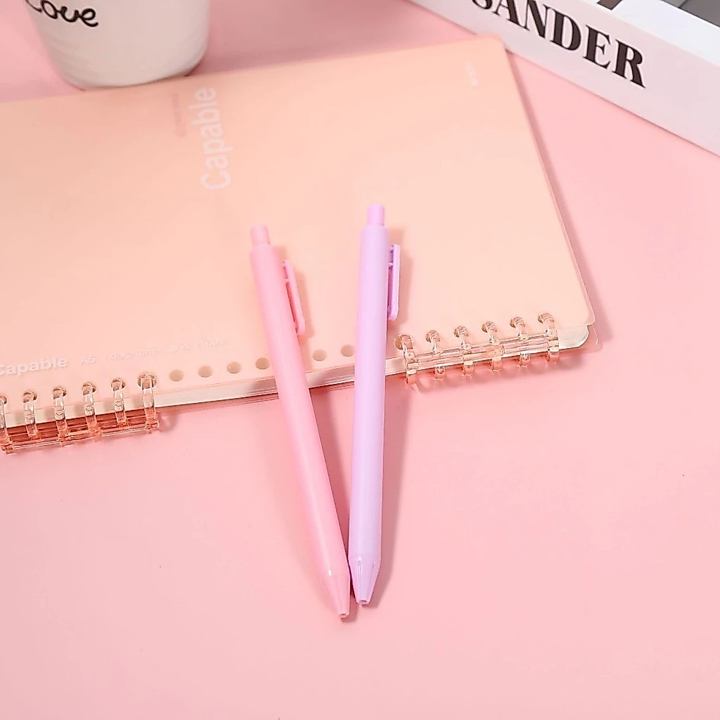 POPmaker shopPena Cetekan Macaroon Warna Pastel LUCU BANGET! - Tinta Hitam yang Lancar, Gaya Foreveryoung yang Kekinian, Nyaman Banget untuk Menulis Seharian di Sekolah & Kantor! H999 COD - Gambar 4