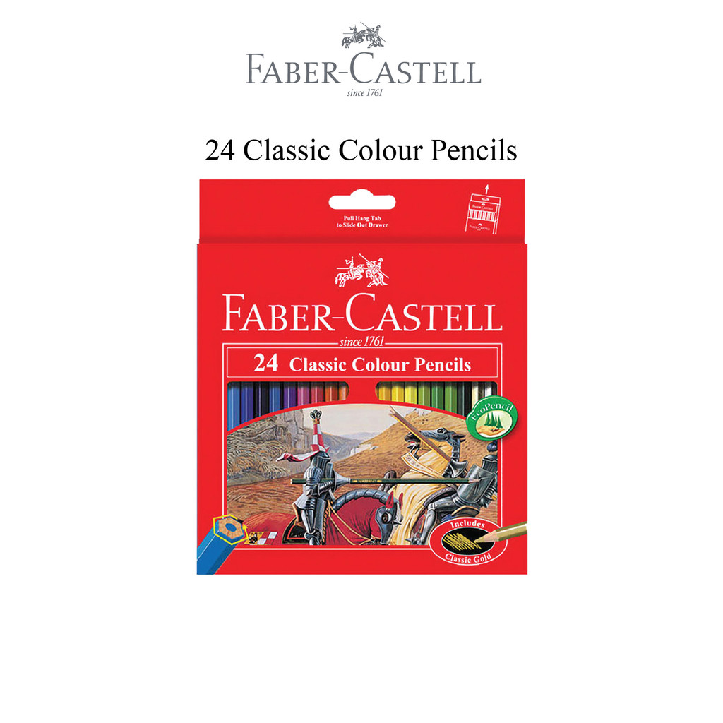 Paket Super Kreatif Faber-Castell – Classic Colour Pencils 24 + Connector Pen 12 - Gambar 2