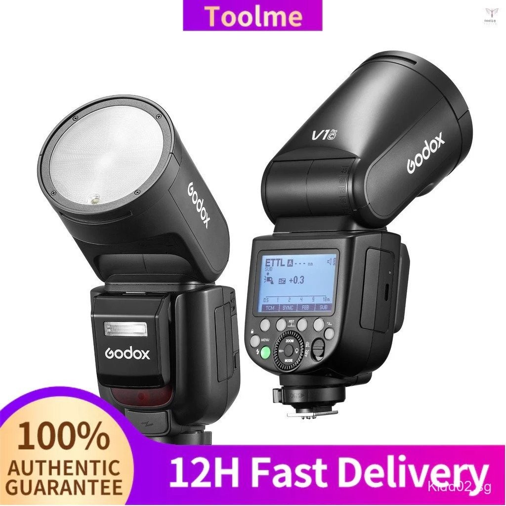 GODOX V1 PRO C 2.4G Wireless Camera Flash 1/8000s HSS 1.3s Recycle Time ...
