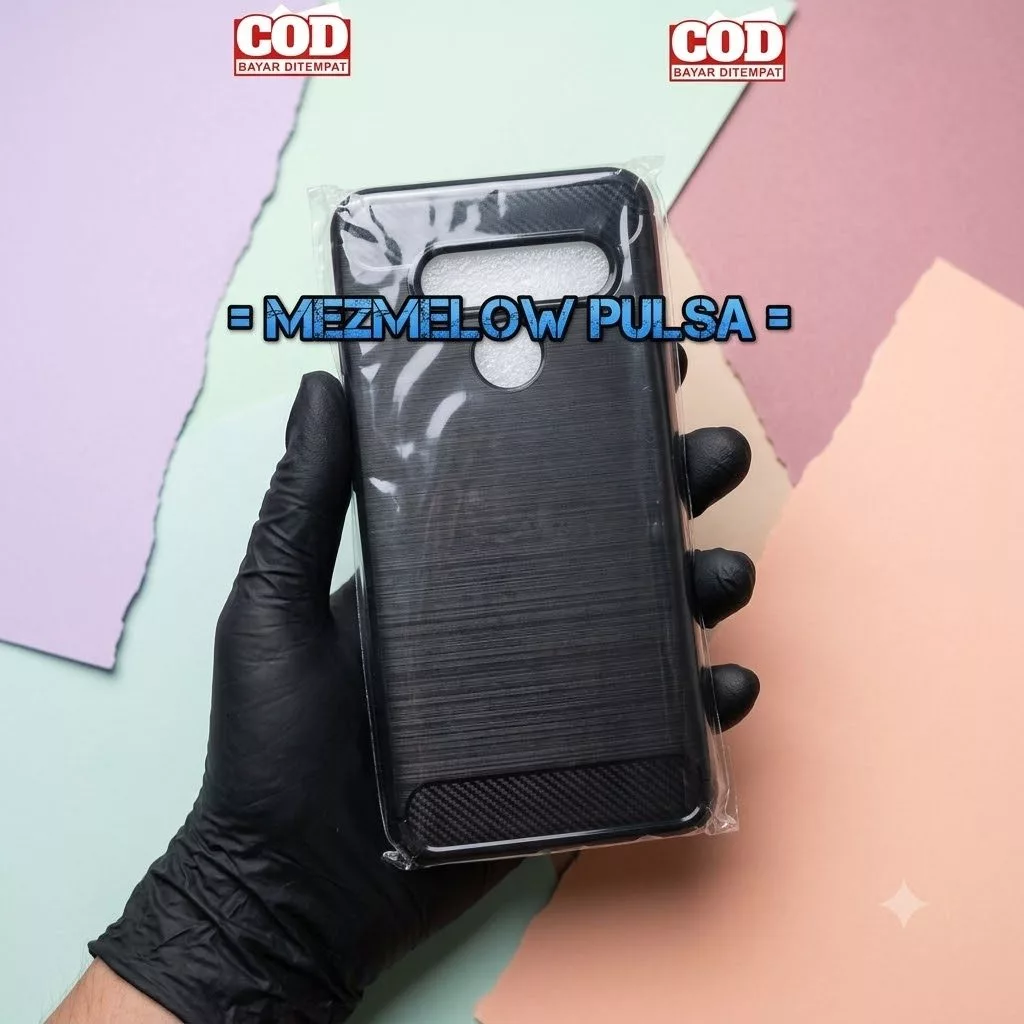 Caseng Casing Carbon Softcase Fiber Carbon Caseng LG K61 / LG Q61