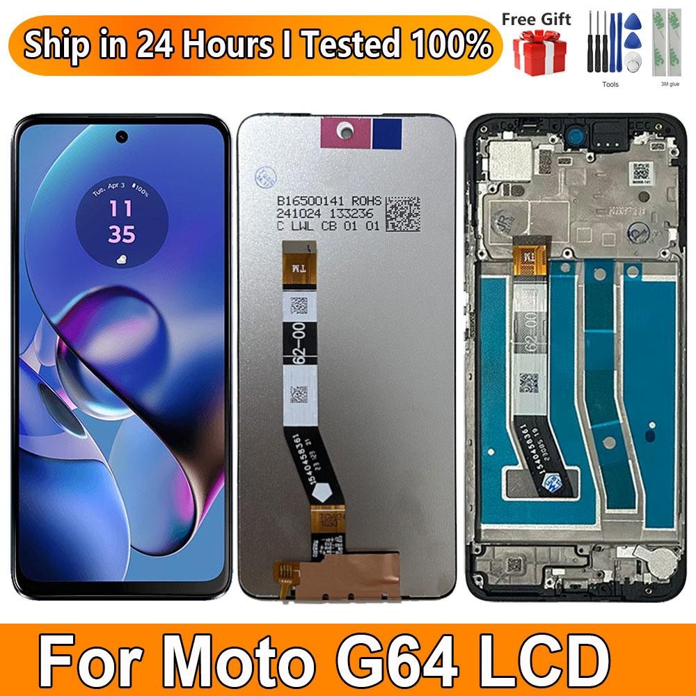 6.5“ Screen For Motorola Moto G64 LCD Display with frame + Touch Panel ...