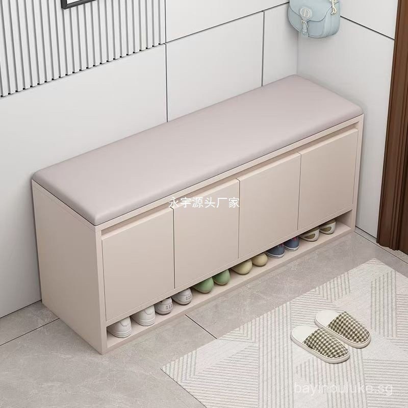 Shoe Changing Bench Entryway Shoe Cabinet Home Sitting Bench Integrated ...