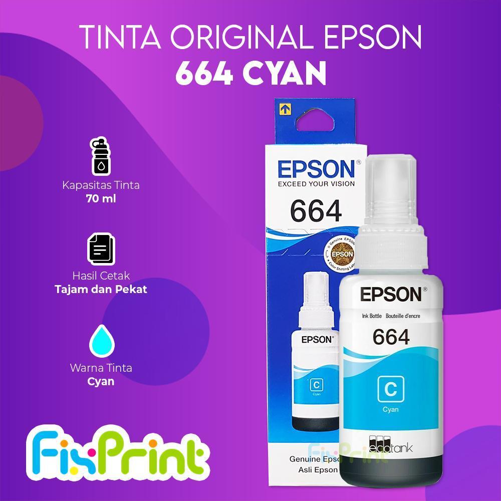 FixPrint Tinta Epson 664 Original Ink Printer L380 L385 L405 L485 L550 L555 - Gambar 2