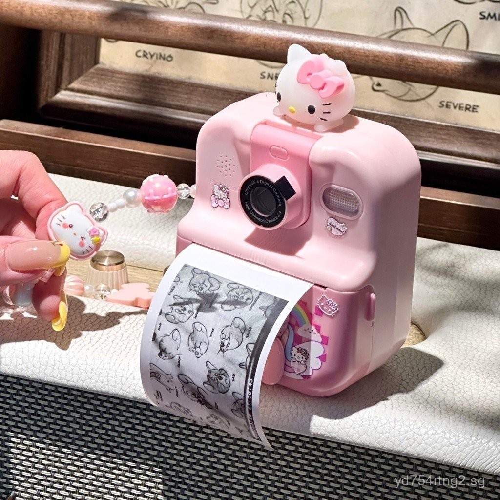 kt Cat Print Polaroid Children's Camera Can Take Photos and Print High ...