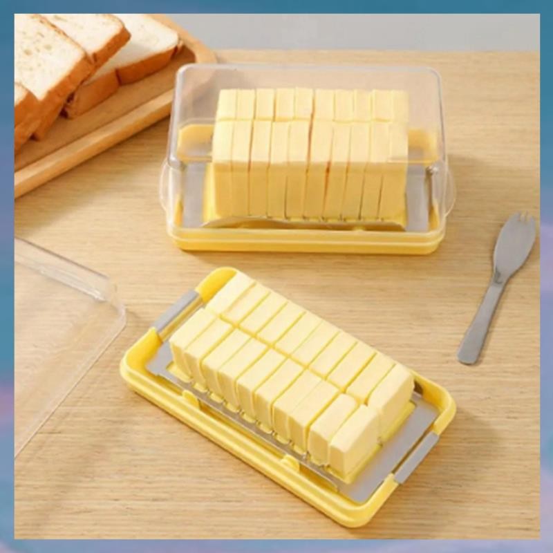 [hotkeystore.] Butter Cutting Storage Box Time-Saving Butter Slicer ...