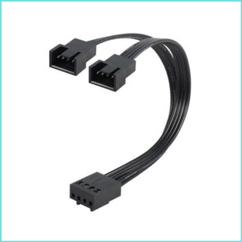 RUN PWM Fan Splitter 4Pin Adapter Cable 1 to 2 Computer CPU Fan ...