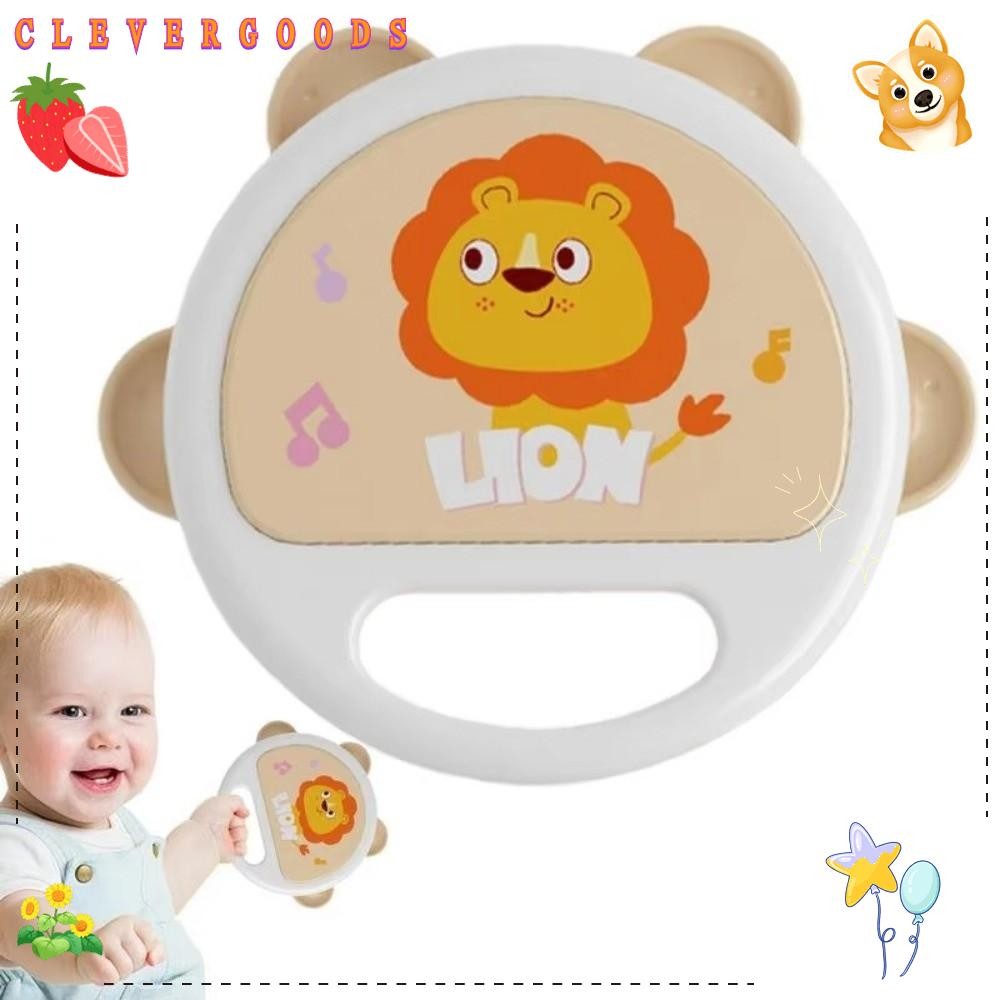 CLEVERHD Percussion Instrument, Lion Plastic Clapping Tambourine ...