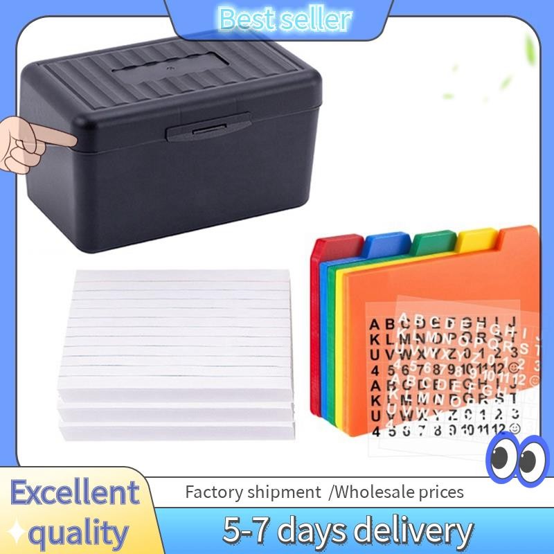 Index Card Holder with Dividers and Ruled Index Cards, 30 Index Card ...