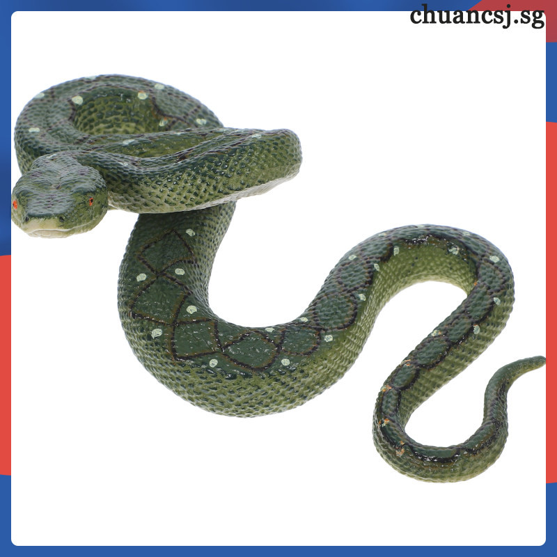 📦 Simulated Toy Snake Model Plastic Figurine for Pranks Movable ...