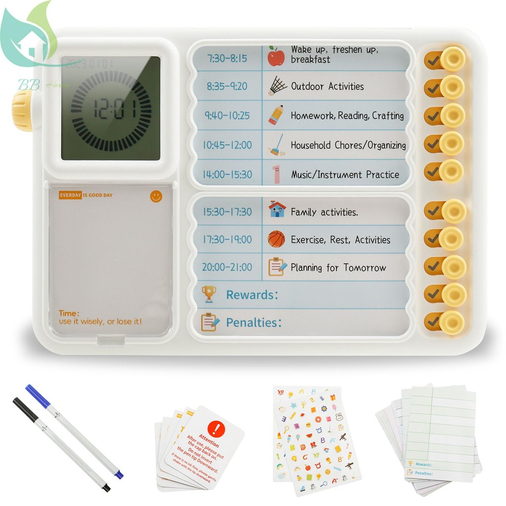 Intuitive Task Timer Unique Visual Timer with Chore Chart Board ...