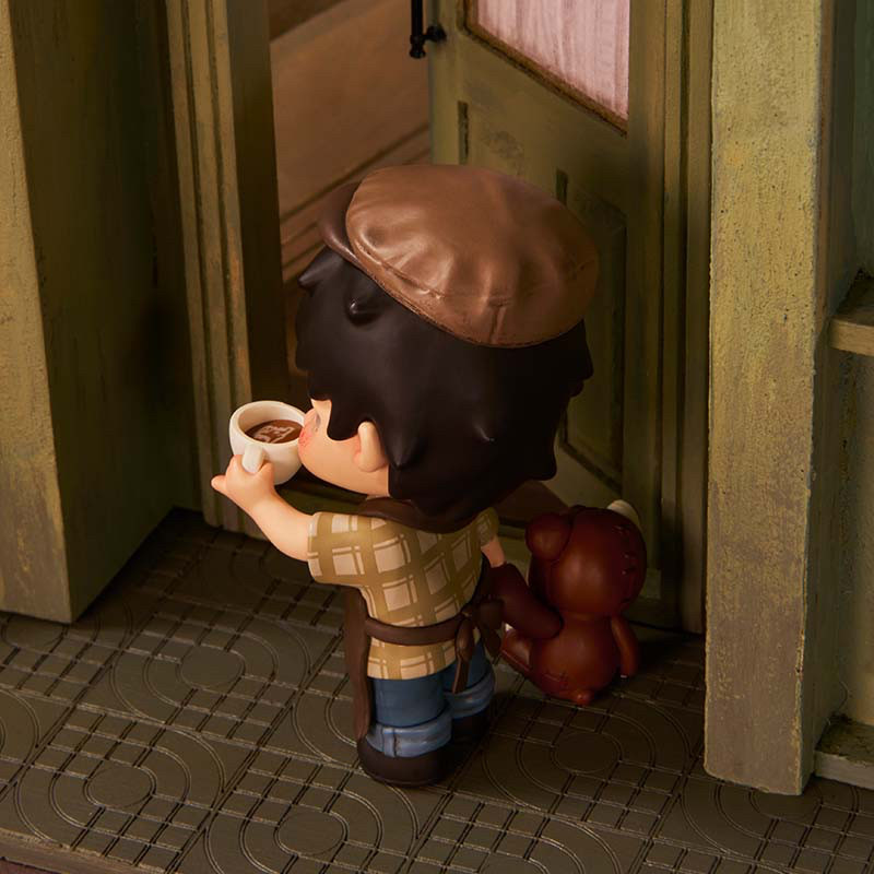 P POPMART HIRONO Coffee Figure Trendy Play Decoration Gift