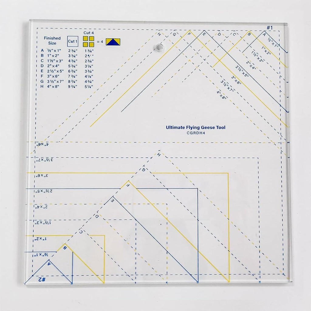 Ultimate Flying Geese Quilting Rulers | Shopee Singapore