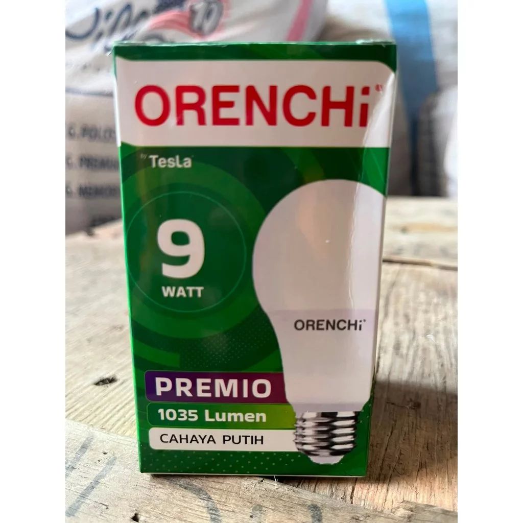 (BUBBLEWRAP) 9 WATT / BOHLAM LAMPU LED ORENCHI PREMIO GARANSI 1 TAHUN