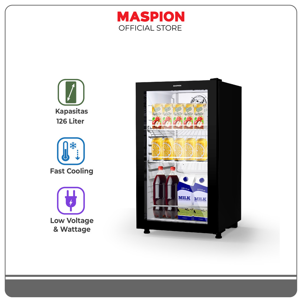 Maspion Lemari Pendingin Showcase 126 Liter MSC - 120