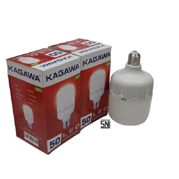 (BUBBLEWRAP) 50 WATT SNI BOHLAM LAMPU LED KAGAWA ECO CAHAYA PUTIH - Gambar 4