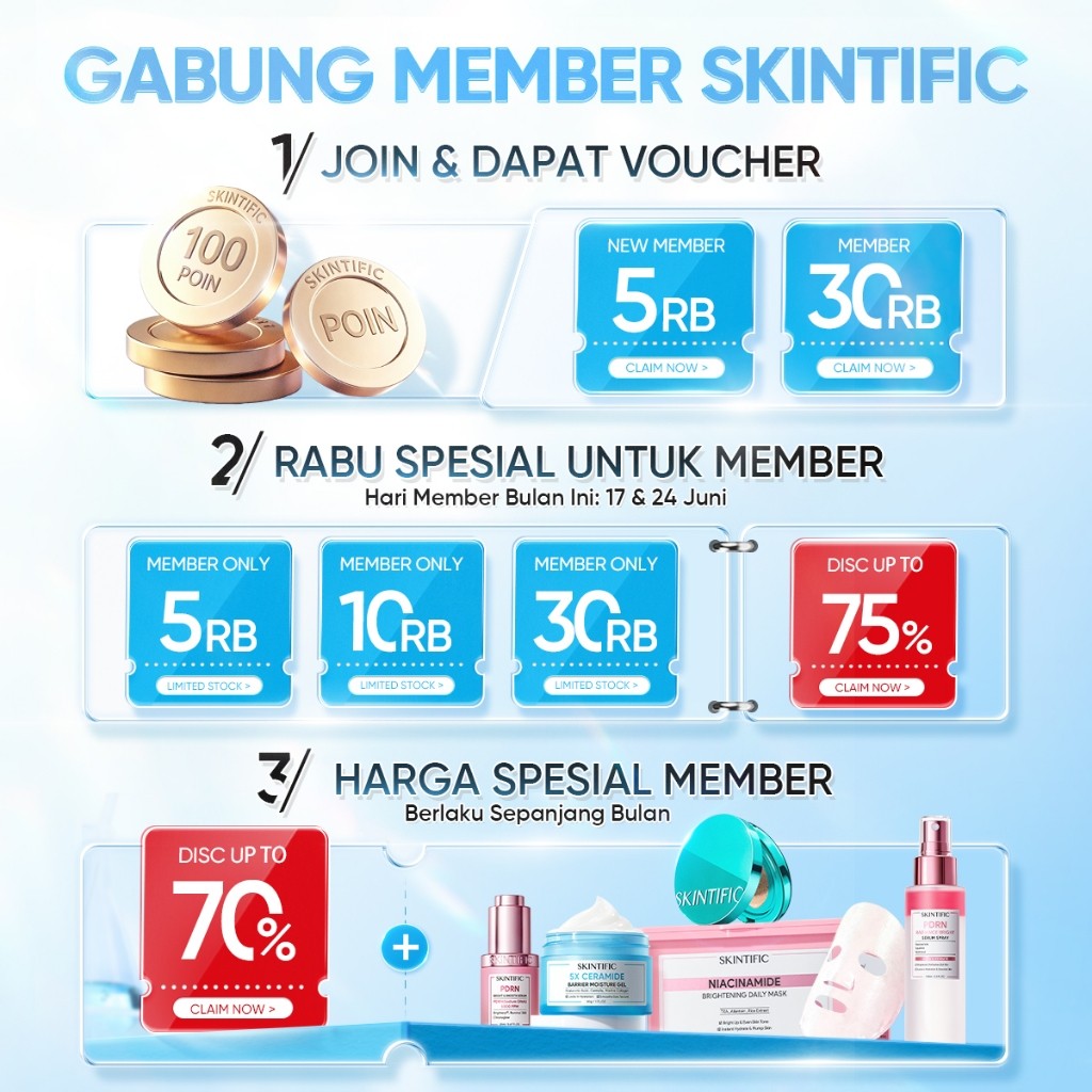 [BUY 5 ONLY 115K ] SKINTIFIC / Micellar Cleansing Wipes - 10 Sheets / -Cleansing Tissue Makeup Remover Wipes Niacinamide Brightening & Centella Acne Care Micellar Water - Gambar 2