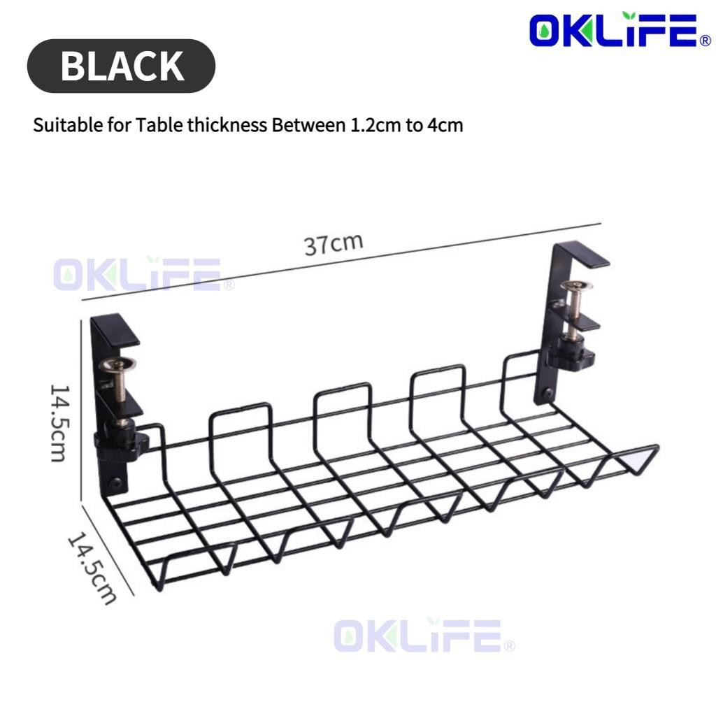Under Desk Cable Organizer Plug Cord Storage Tray Moisture Proof Home Office Table Socket Holder For HDB Condo view 10