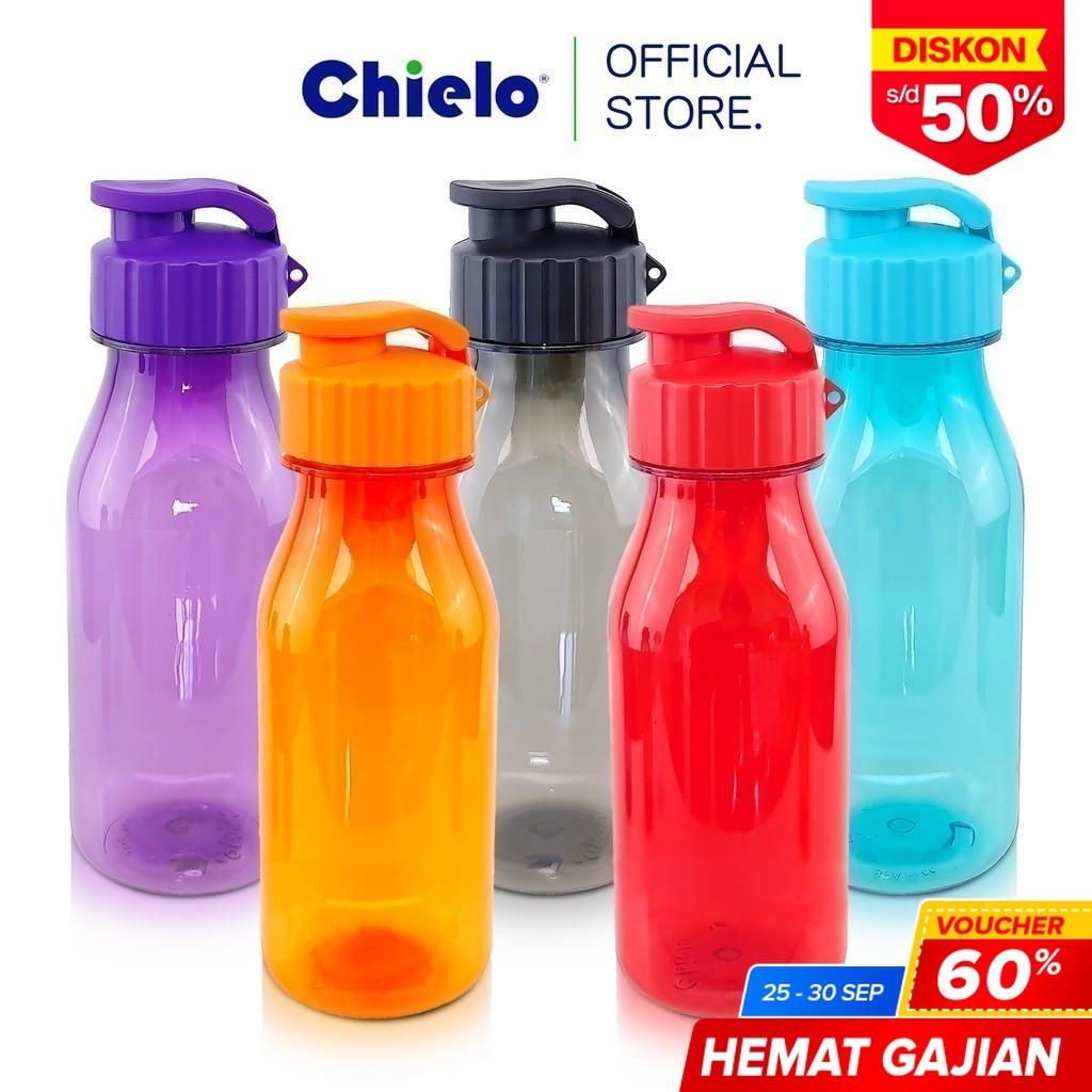 Chielo Botol Minum Premium Plastik 700 ML Orlando Water Bottle BPA Free CHI-ORLANDO Varian Warna