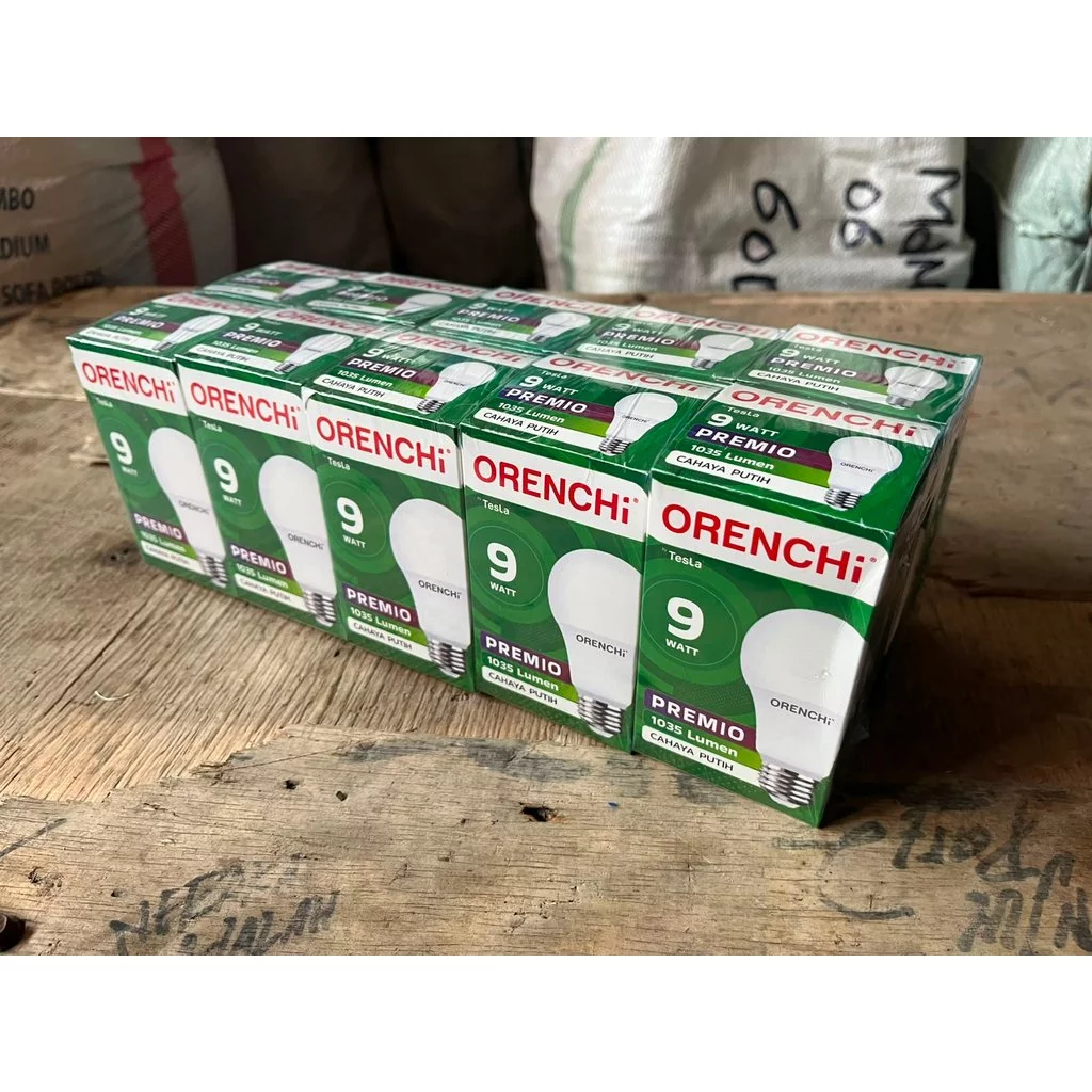 AFL (BUBBLEWRAP) 9 WATT / BOHLAM LAMPU LED ORENCHI PREMIO GARANSI 1 TAHUN - Gambar 4