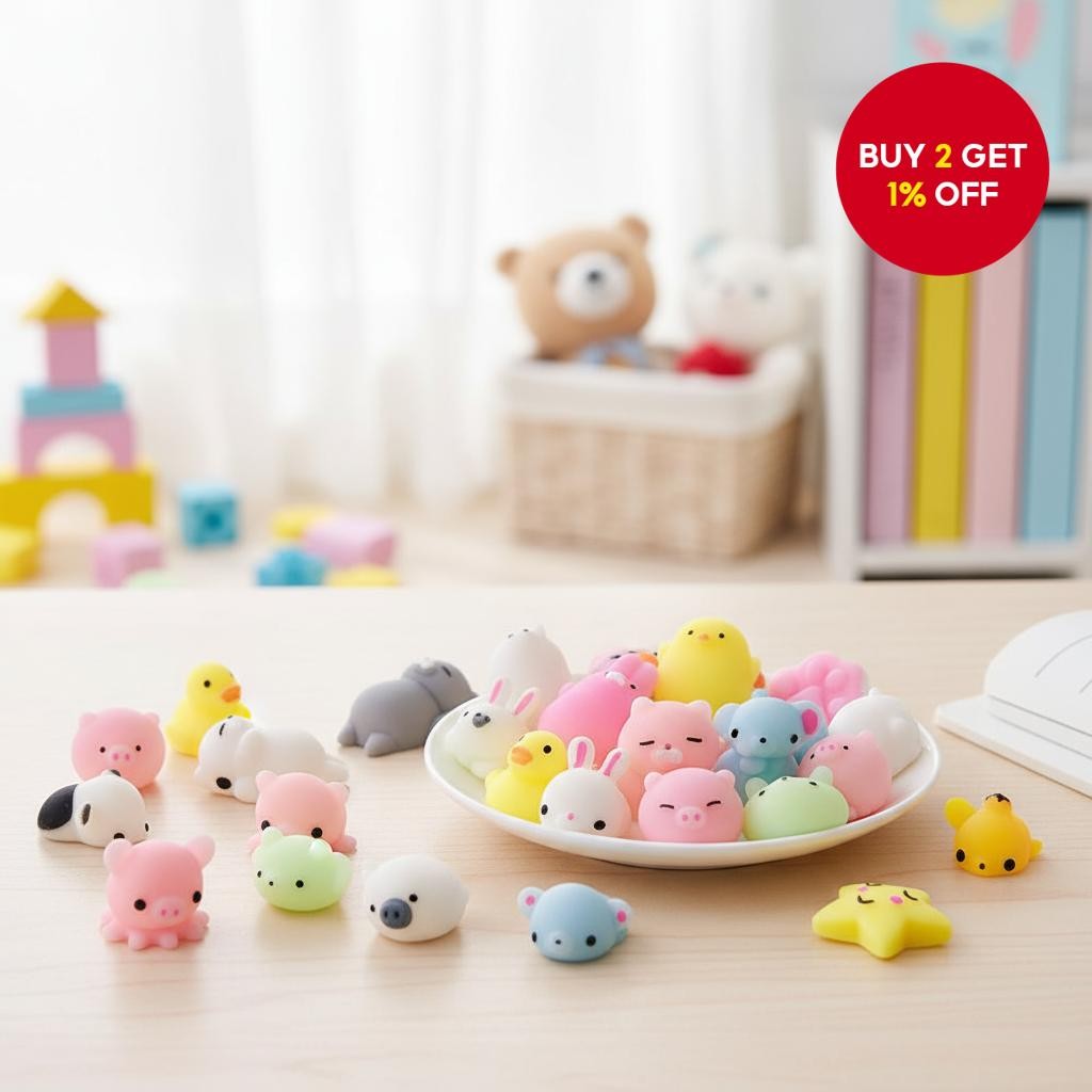 30-Piece Animal Fidget Toys - Soft Sensory Stress Relief Pack for Kids ...