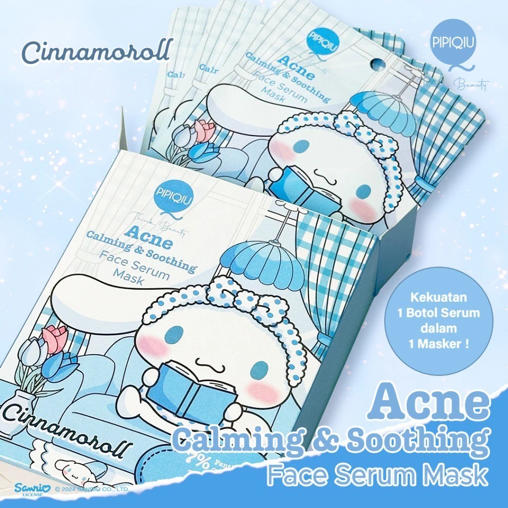 Pipiqiu Skincare - Mask 25gr - Cinnamoroll / Merah Jingga Official - Gambar 2