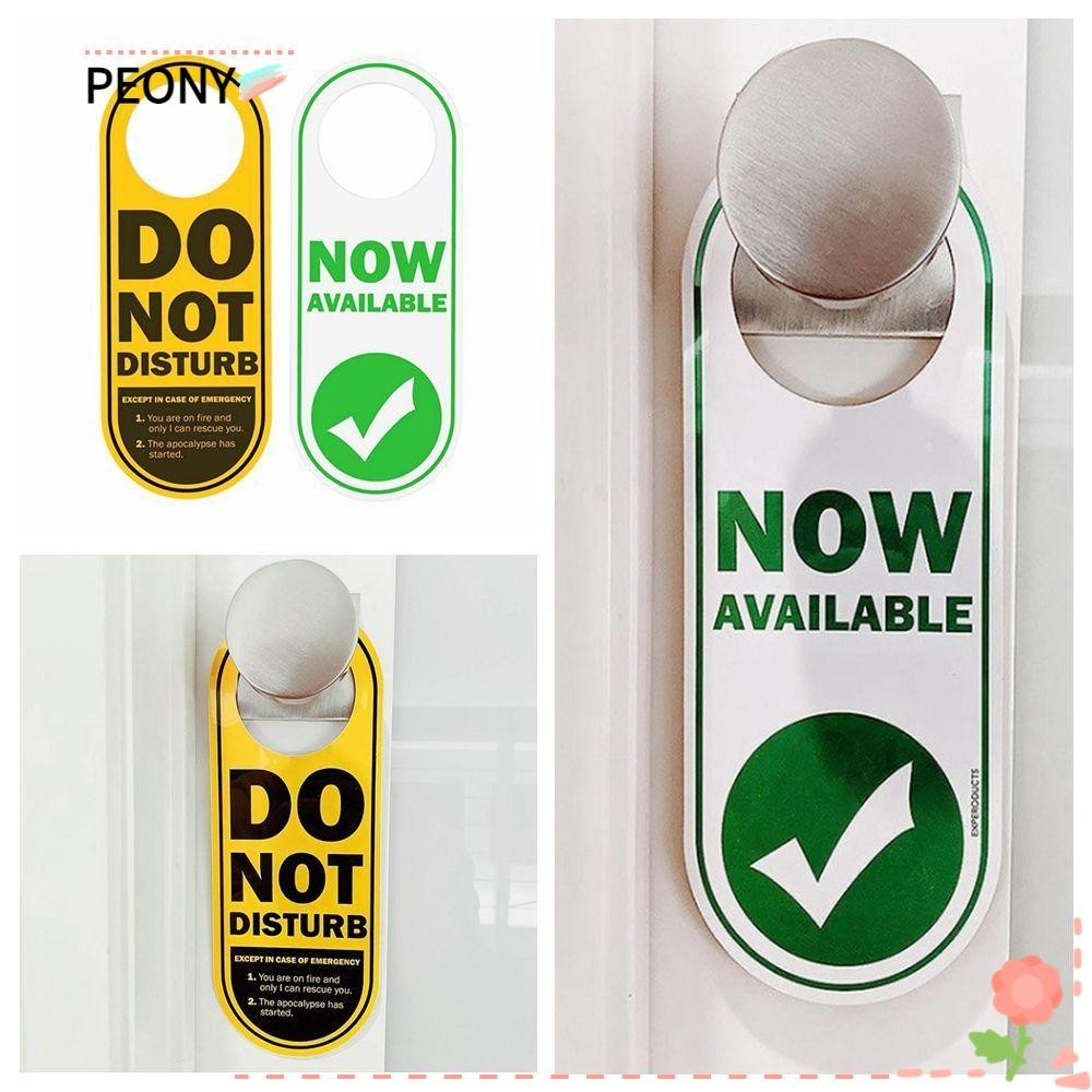 PEONYSG Cleaning Label, Please Do Not Disturb Double Sided Door Sign ...