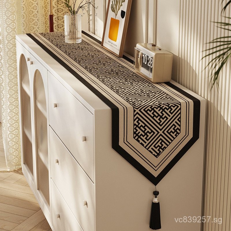 Sideboard Tea Flag Cloth Tea Table Light Luxury Feel Coffee Table TV ...