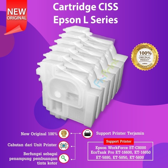 FixPrint Ink Cartridge Adapter L110 L120 L121 L210 L220 L300 L310 Damper CISS L350 L355 L360 L365 L380 L385 - Gambar 3