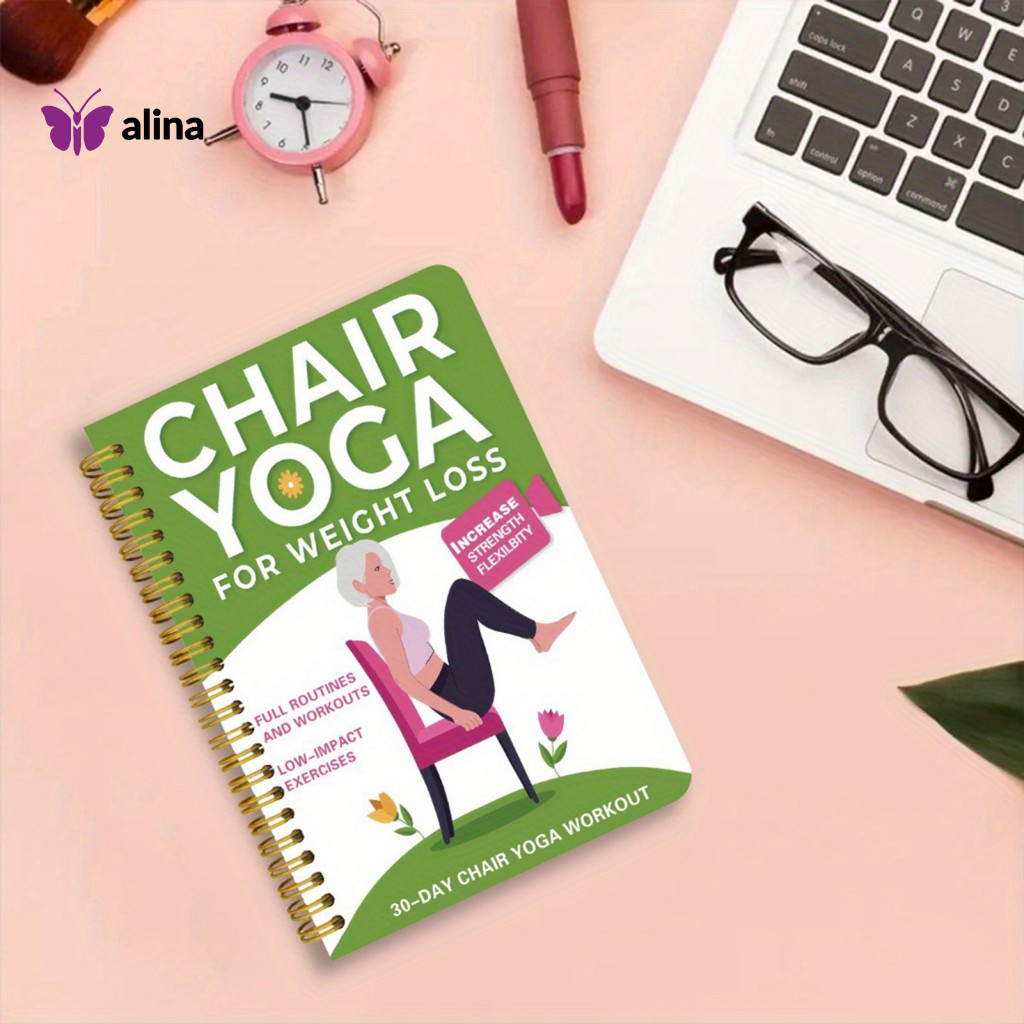 ALINA Chair Yoga Guide Book 30-day Chair Yoga Guide Book Chair Yoga for ...
