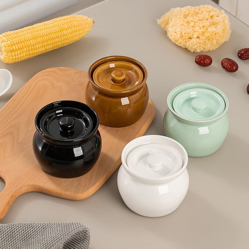 Crock Pot Stew Cup Water-Proof Stew Suzaku Soup Steamed Egg Stew Pot ...
