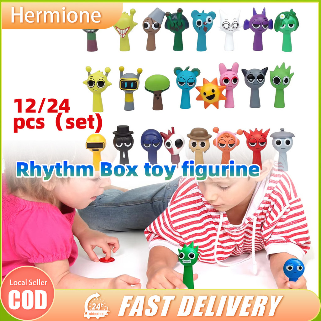 Sprunki figurine 12/24pcs/set Funny Sprunki toy set PVC Sprunky Game ...