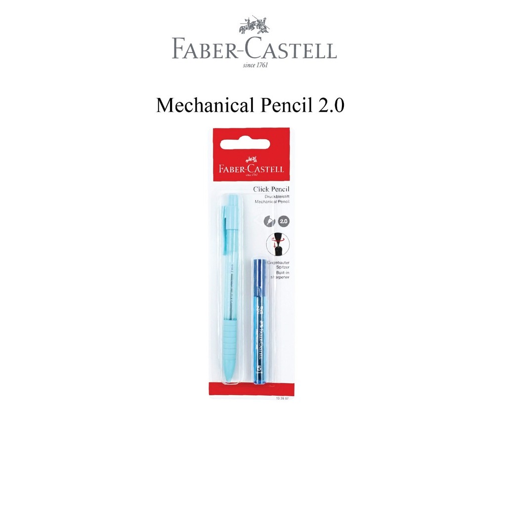Faber-Castell Gel Pen & Mechanical Pencil Set 2mm Free Erasers - Gambar 3