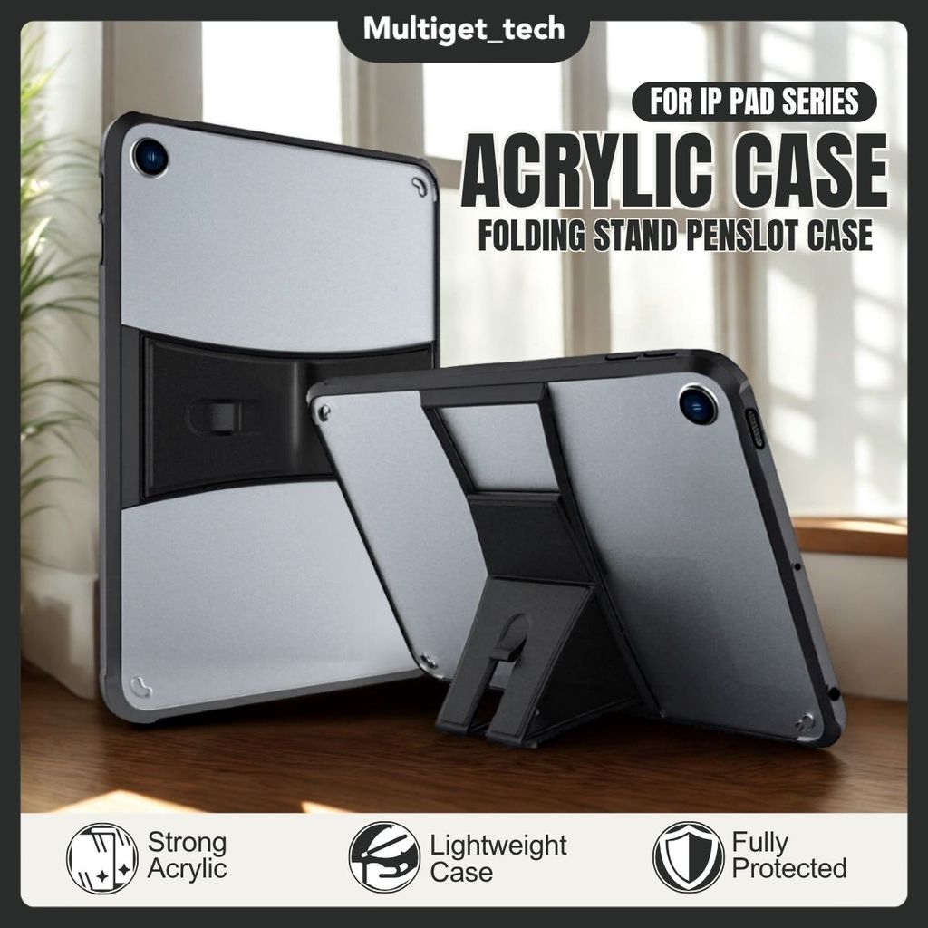 Holder Case Acrylic  For iPad 10.5/10.2 GEN 5/6 9,7 iPad MINI 4/5 Slim Clear Beatle Standing Shockproof