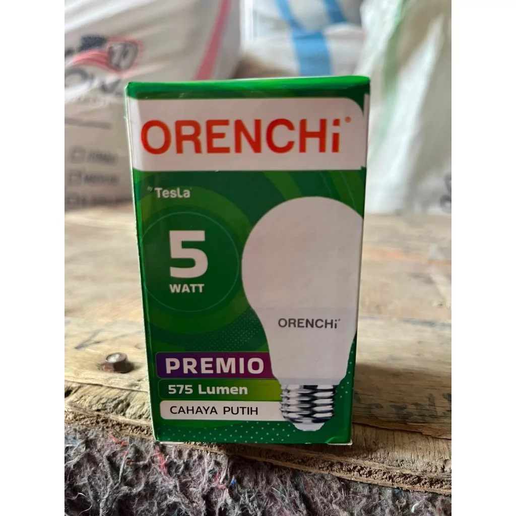(BUBBLEWRAP) 5 WATT / BOHLAM LAMPU LED ORENCHI PREMIO GARANSI 1 TAHUN