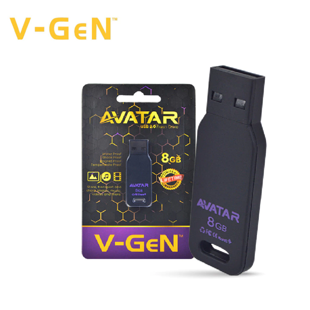 V-GEN AVATAR Flashdisk 8GB / 16GB / 32GB 2.0 Original - Gambar 2