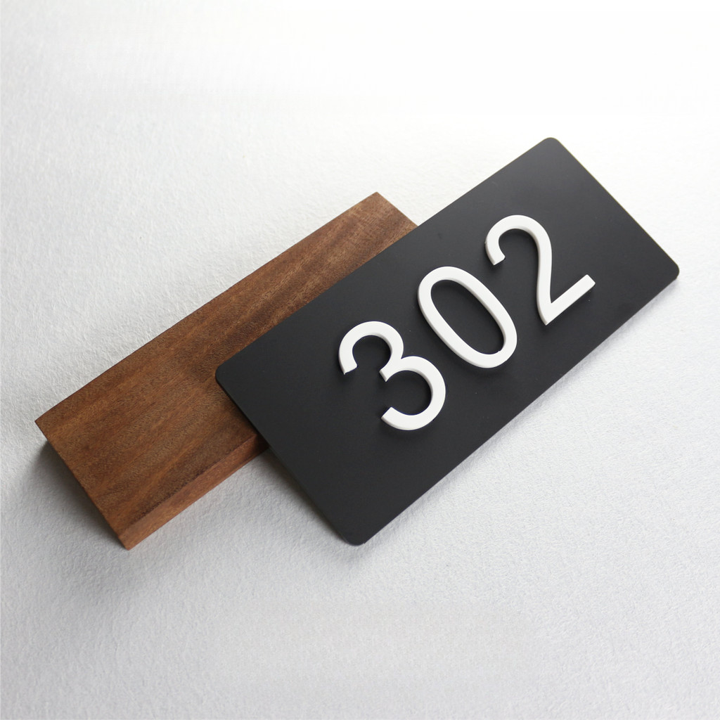24*11cm Hotel, Apartment, Homestay 3D Digital Number Plate Hdb Unit ...