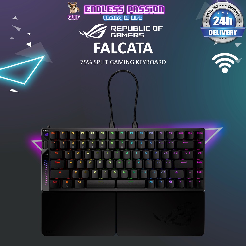 ASUS ROG Falcata 75% Split Gaming Keyboard | Shopee Singapore