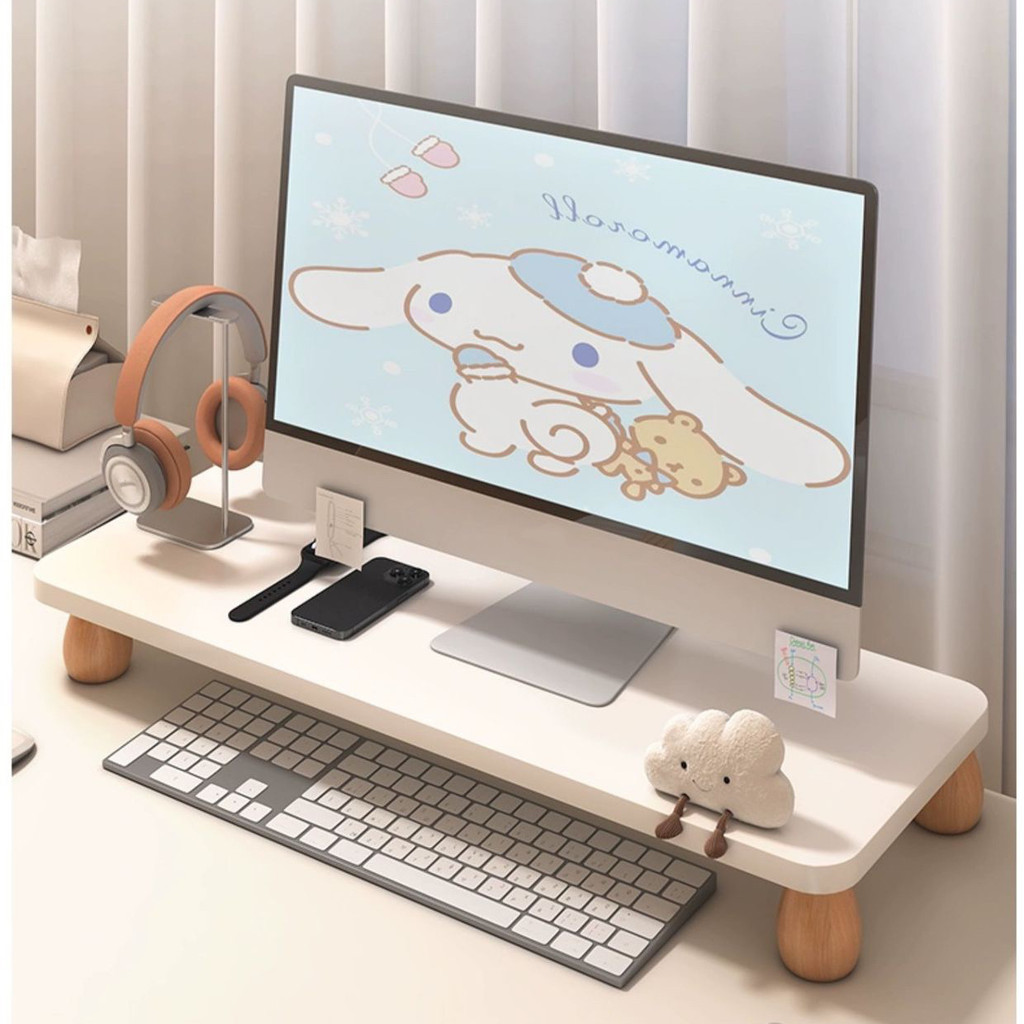 Cloud biscuit Shape Monitor Riser Ergonomic Stand with Storage for PC ...