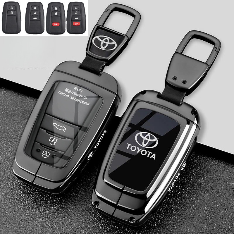 Zinc Alloy Remote Car Key Case Cover For Toyota Altis GR CHR Corolla ...