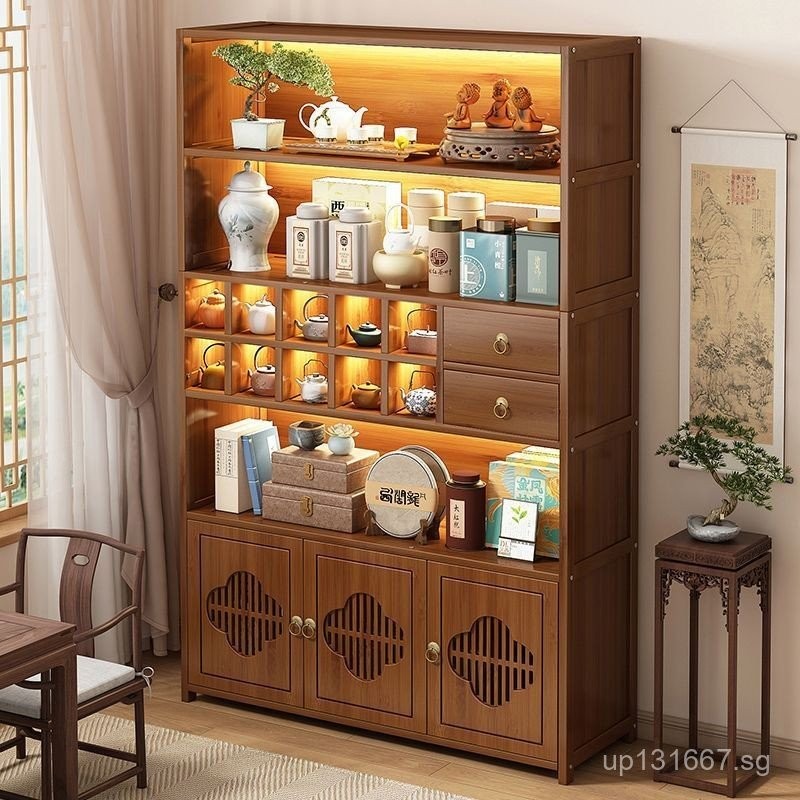 Storage Tea Set Tea Room Shelf Display Cabinet Tea Cabinet Tea Rack ...