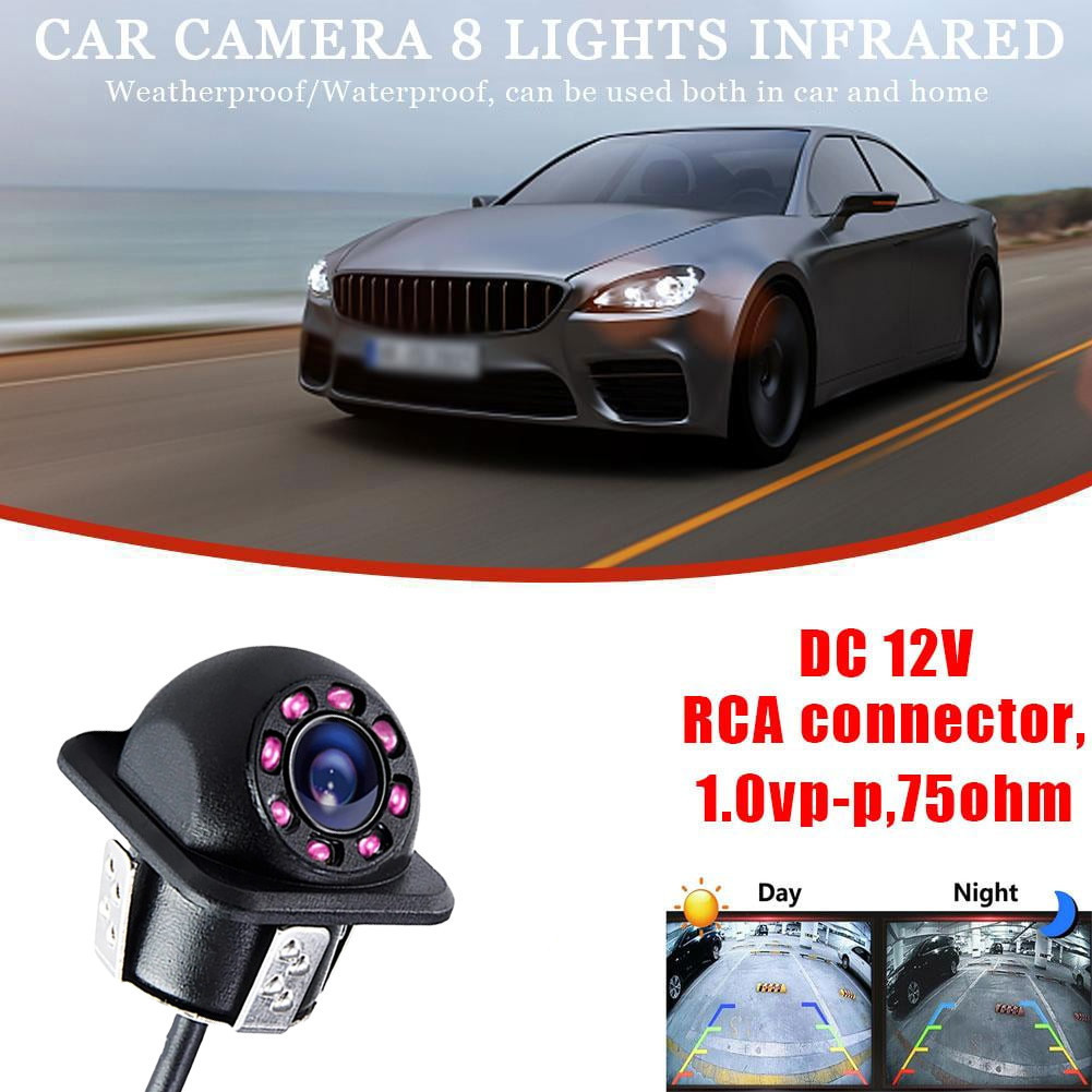 LCMNCLL Car Parking Reverse Camera Rear View Camera 8 LED Infrared ...