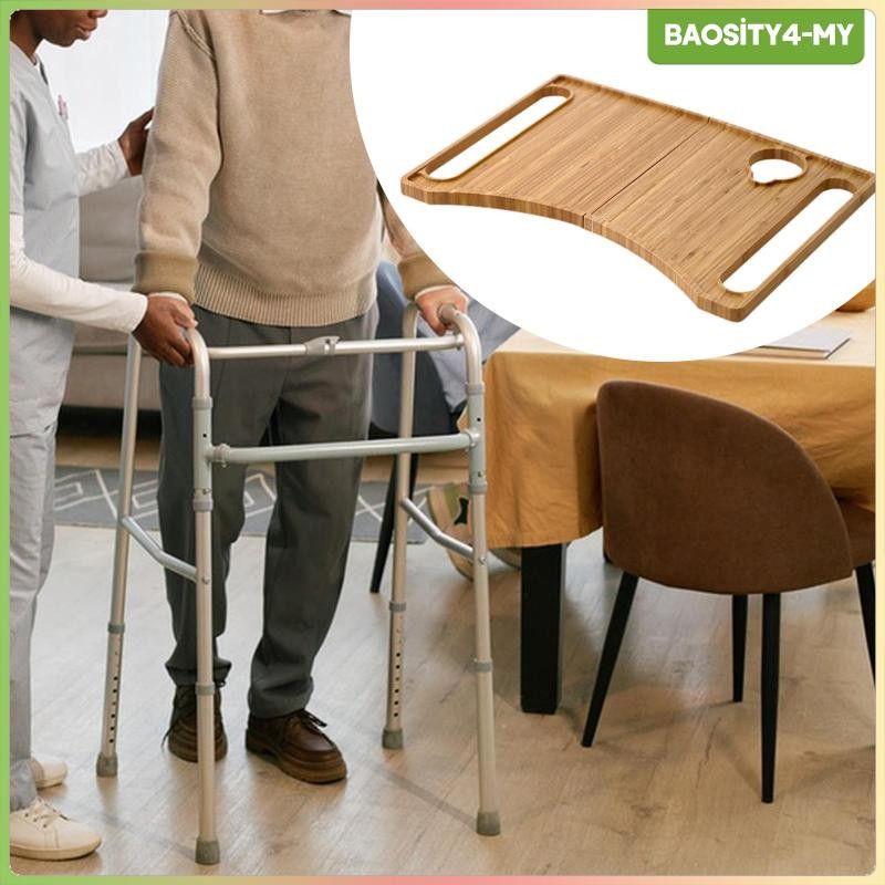 [PromotionMY] Bamboo Walker Tray Folding Mobility Eating Table Adult ...
