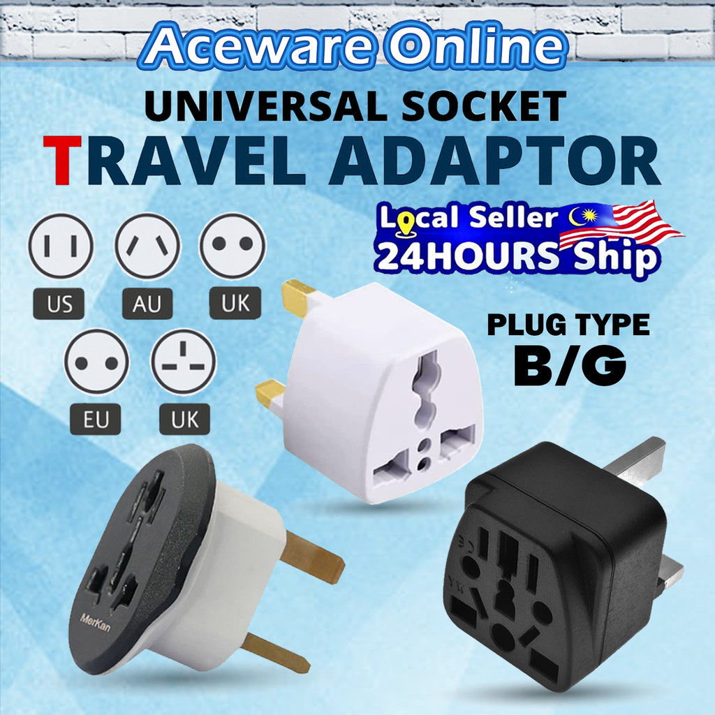 Universal Travel Adapter Plug For Use Multi Universal Travel 3 Pin ...