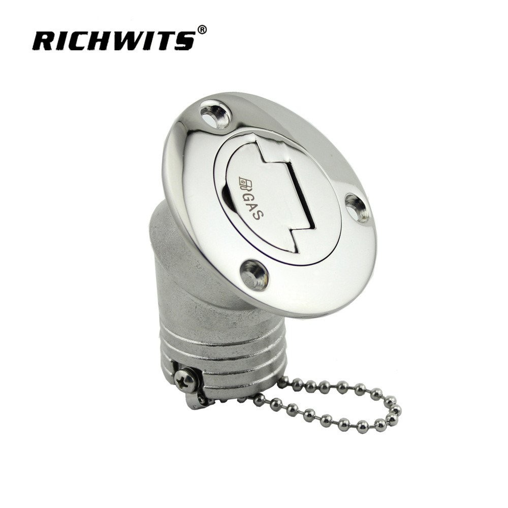 Sewage Outlet Yacht Stainless Steel Curved Hatch Oil Filler Metal Oil ...